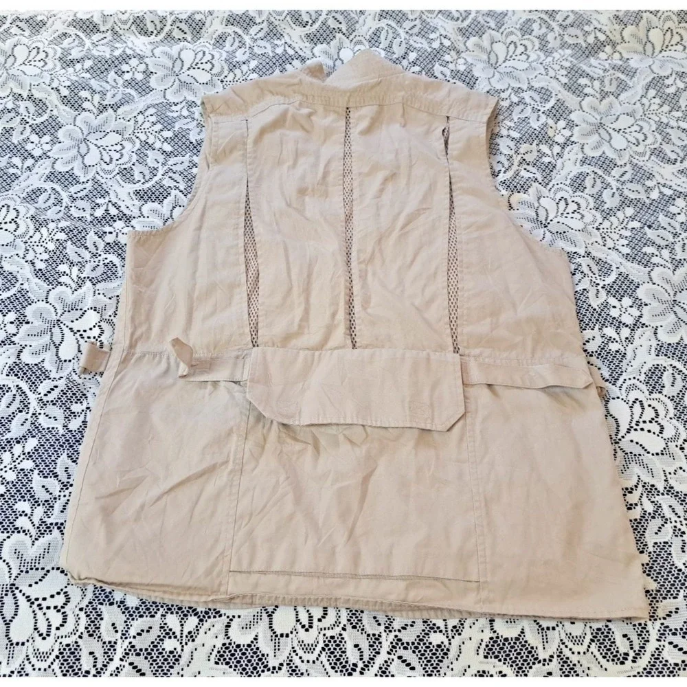 KODAK Attaccapami Photographers Vest L Khaki Adjustable‎ Vented Multiple Pockets